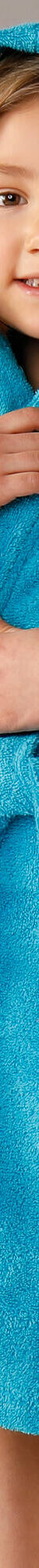 Peignoir enfant éponge à capuche personnalisable (turquoise) Peignoir enfant éponge à capuche personnalisable (turquoise)